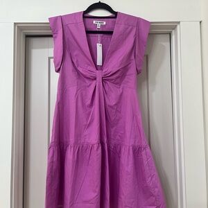 Steve Madden Pink Tie Front Sleeveless Midi Sundress